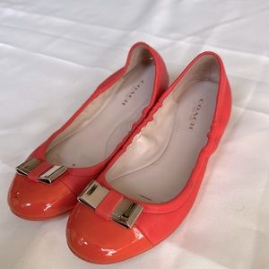 Coach leather ballet flats/7B